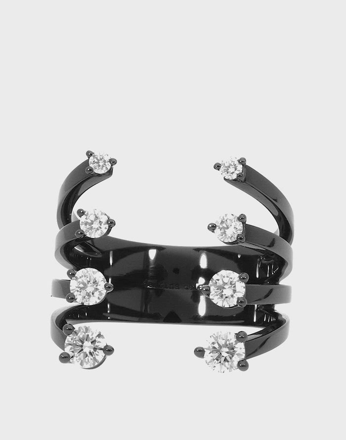 Delfina Delettrez Night Gold Degradè Dots Ring