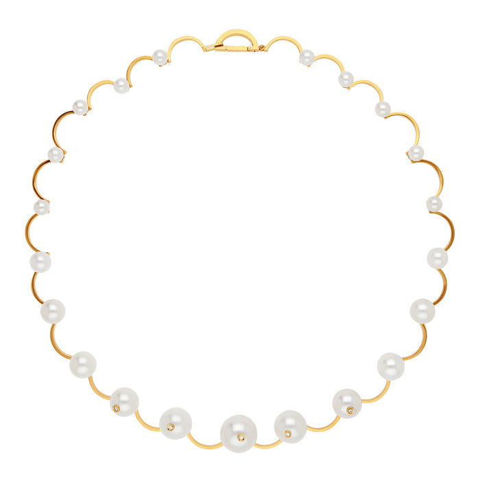 Delfina Delettrez Pearl Piercing Necklace