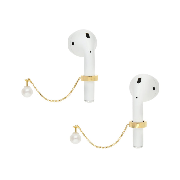 delfina delettrez Pearl Sonic earpod earrings