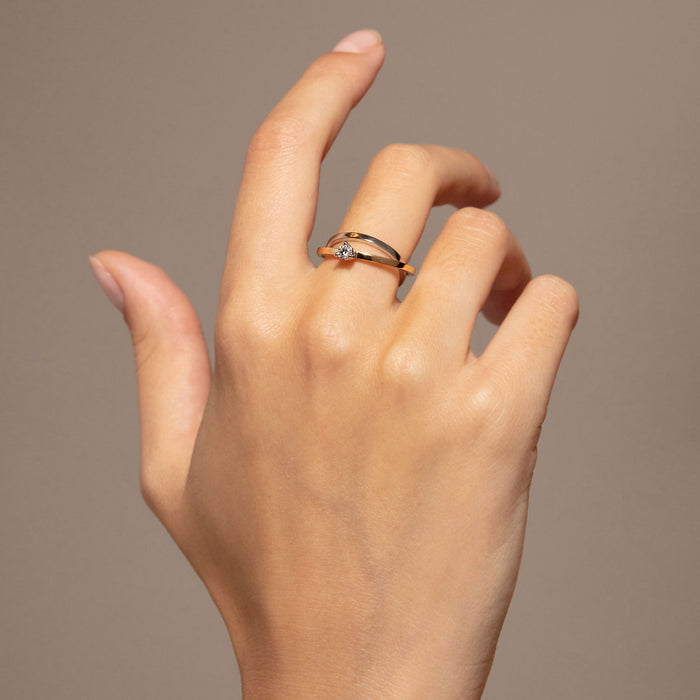 Delfina Delettrez TOURBILLON Solitaire Ring