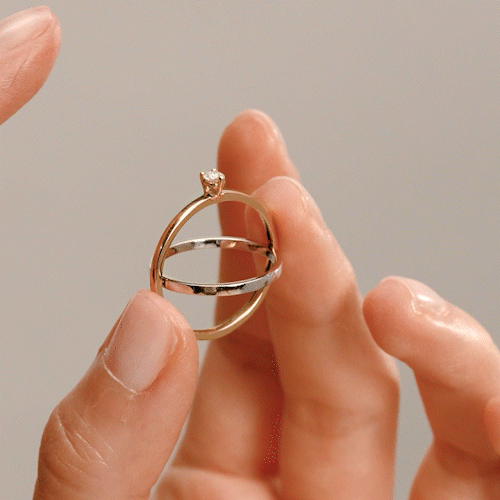 delfina delettrez TOURBILLON solitaire ring