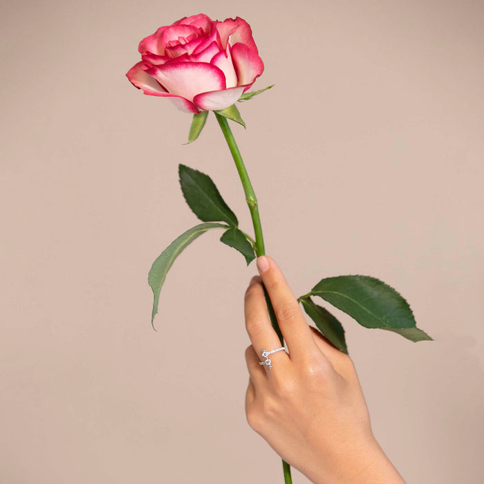 delfina delettrez TWO IN ONE contrariè pavè ring