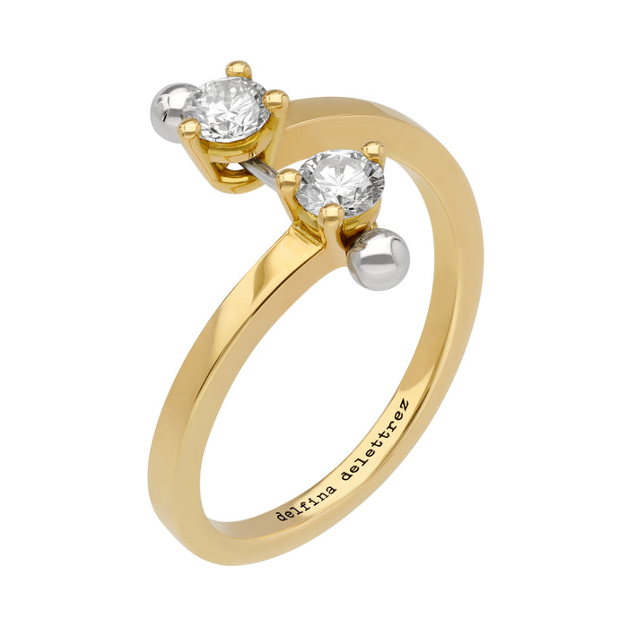 Delfina Delettrez TWO IN ONE Contrariè Ring