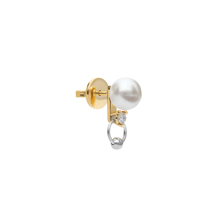 Delfina Delettrez TWO IN ONE Diamond Akoya Earring