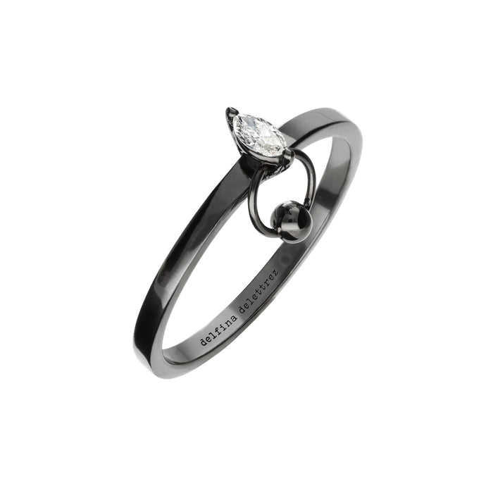 Delfina Delettrez TWO IN ONE Night Gold Ring