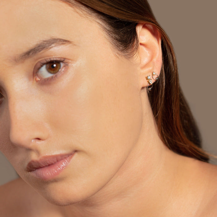 Delfina Delettrez TWO IN ONE Small Diamond Earring