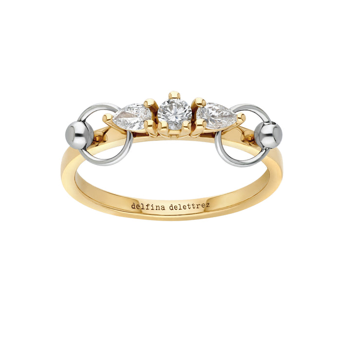 delfina delettrez Two in one trilogy ring