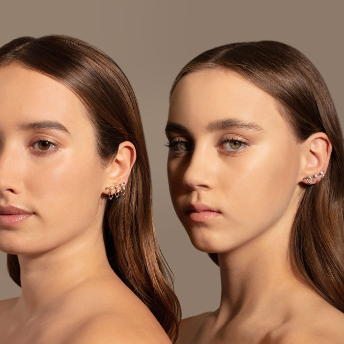 Delfina Delettrez TWO IN ONE Triple Cuff Earring