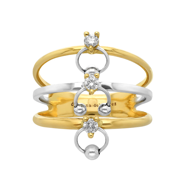 Delfina Delettrez TWO IN ONE Triple Ring