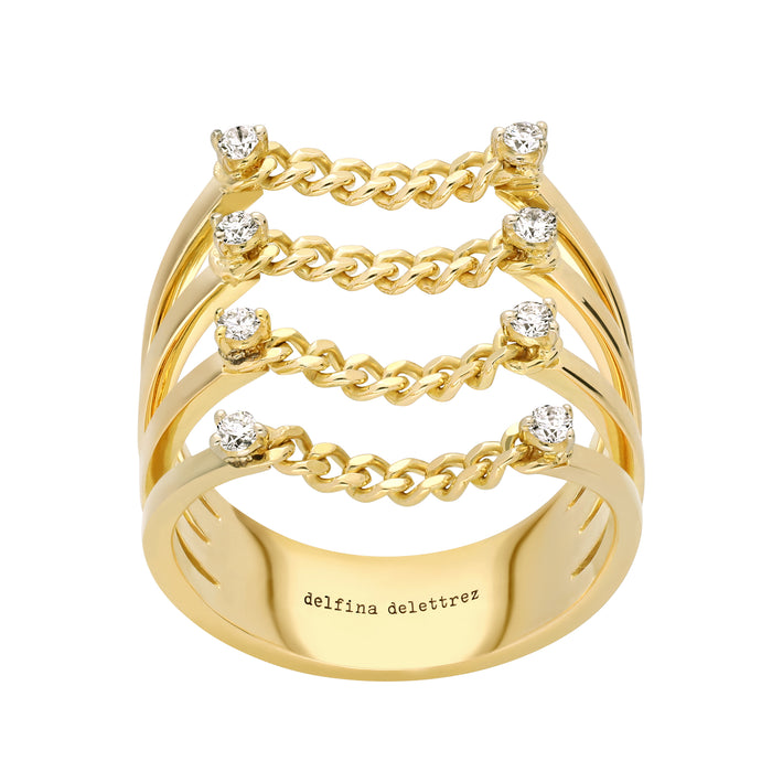 delfina delettrez Unchain my art dots ring