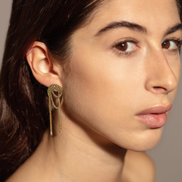 delfina delettrez Unchain my art loop earrings