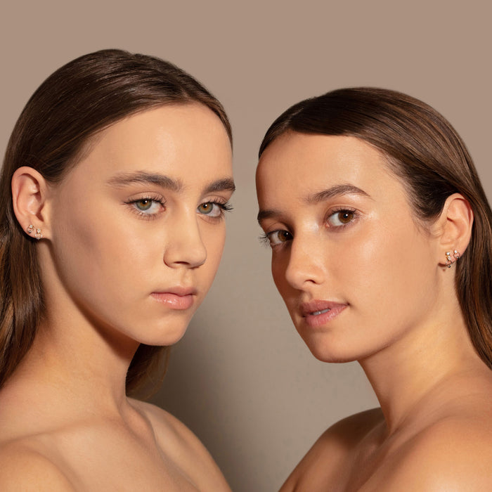 Delfina Delettrez TWO IN ONE Double Diamond Earring