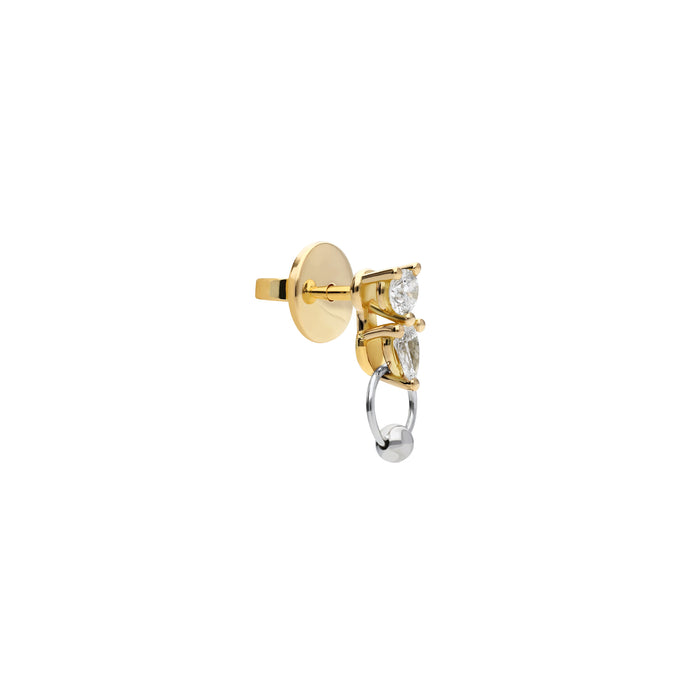 Delfina Delettrez TWO IN ONE Double Diamond Earring