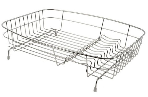 delfinware Large Oval Stainless Steel Dish Drainer