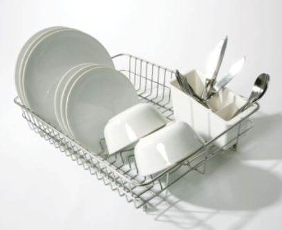 delfinware Large Stainless Steel Dish Drainer