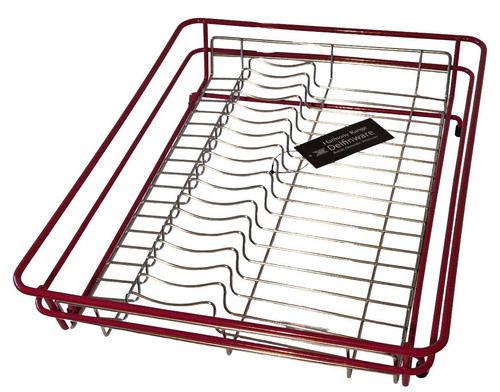 delfinware Red Harmony Large Dish Drainer (8100rf)