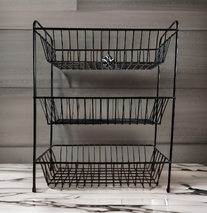 Delfinware Free Standing Three Tier Wide Vegetable Rack