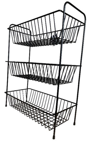 Delfinware Free Standing Three Tier Wide Vegetable Rack