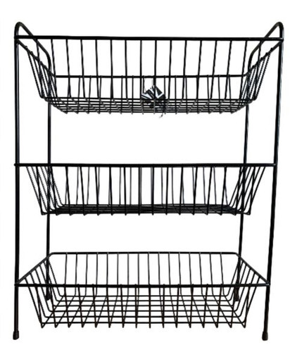 delfinware Free Standing Three Tier Wide Vegetable Rack