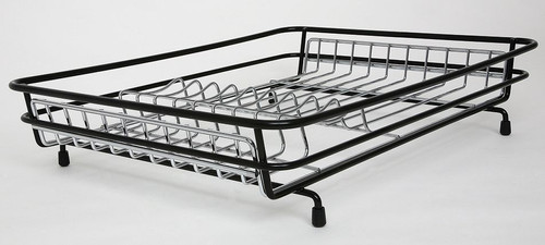 delfinware Harmony Standard Black and Stainless Steel Dish Drainer