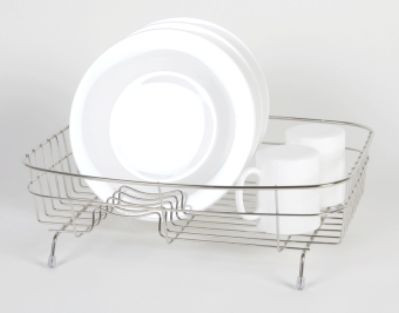 delfinware Medium Oval Stainless Steel Dish Drainer