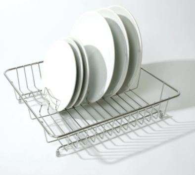 delfinware Medium Square Stainless Steel Dish Drainer