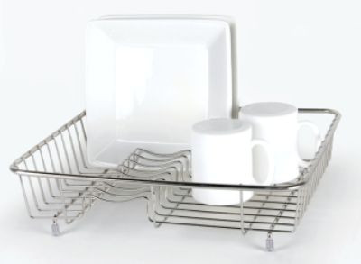 delfinware Small to Medium Stainless Steel Dish Drainer