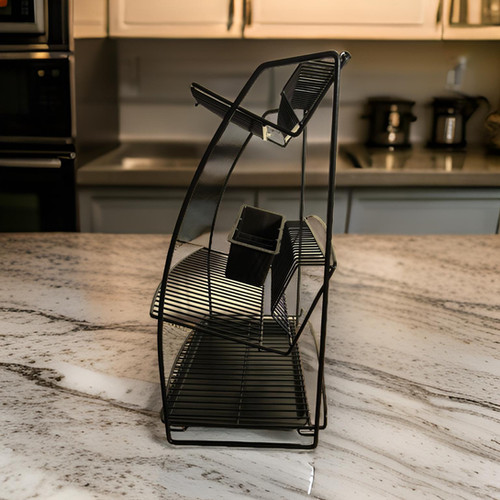 delfinware Space Saving Stylish Three Tier Dish Drainer