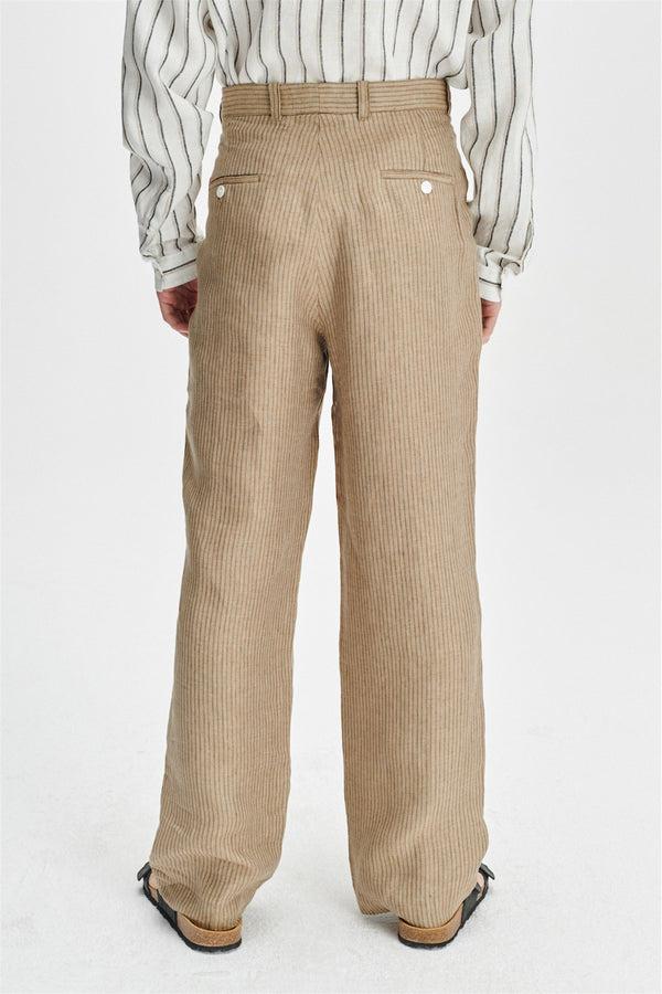 Delikatessen Trousers In Pure Italian Linen