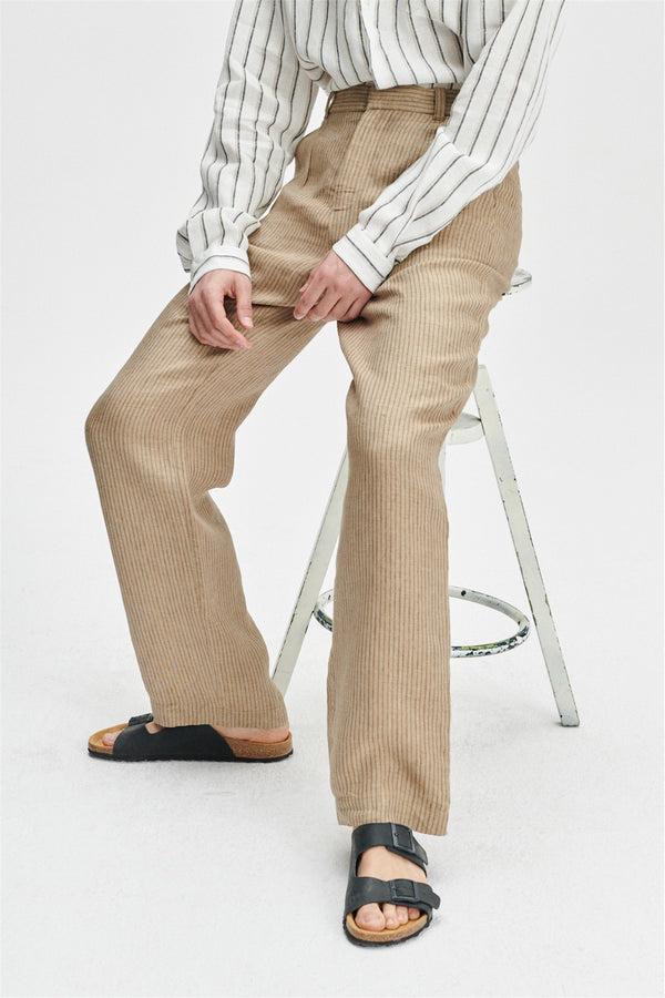 Delikatessen Trousers In Pure Italian Linen