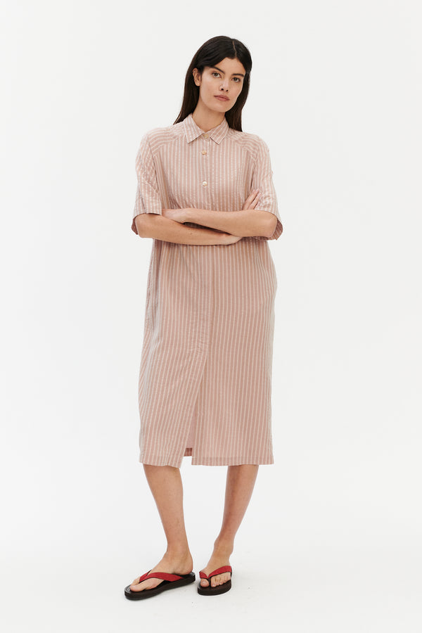 Delikatessen Dress In A In Pure Airy And Fluid Tencel