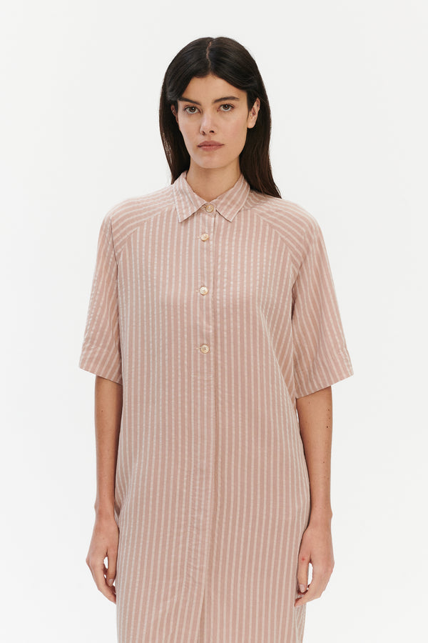 Delikatessen Dress In A In Pure Airy And Fluid Tencel
