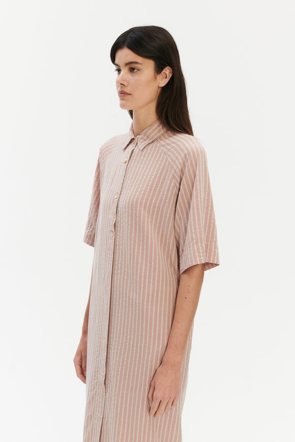 Delikatessen Dress In A In Pure Airy And Fluid Tencel