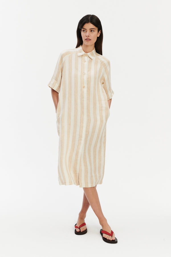 Delikatessen Dress In A In Pure Finest Italian Linen