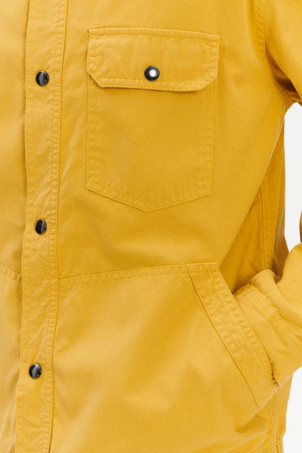 Delikatessen French Workwear Jacket In Yellow Italian Cotton