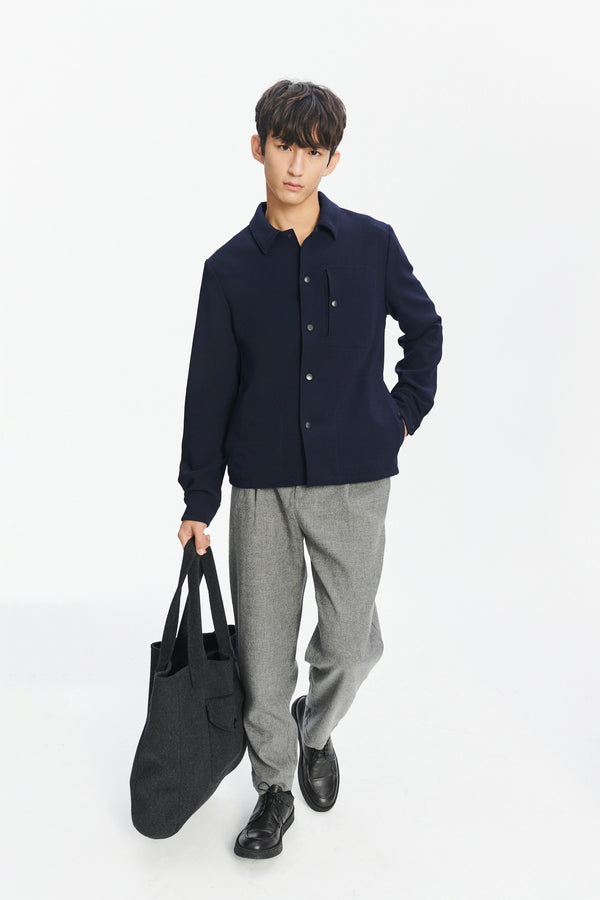 Delikatessen Pre-Order Genuine Trousers In The Finest Grey Virgin Wool And Cashmere