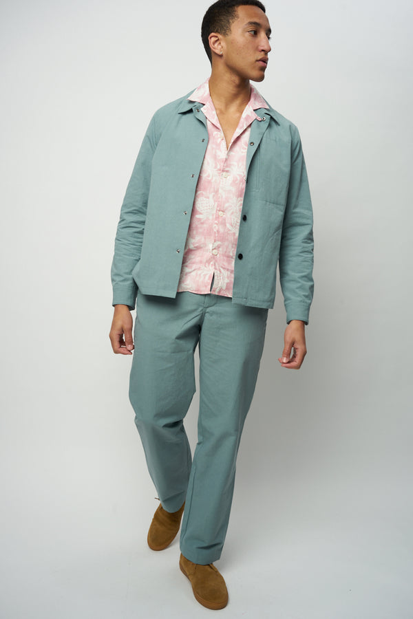 Delikatessen Rolling Hills Trousers In A Summer Mint Green Japanese Cotton
