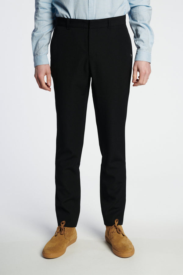 delikatessen Town Trousers in Black Italian Virgin Wool delikatessen Town Trousers in Black Italian Virgin Wool