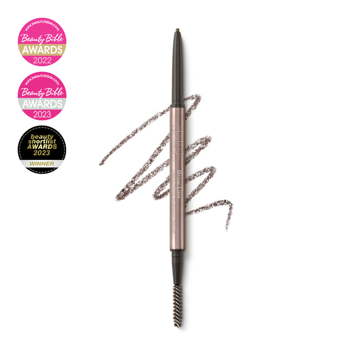 Delilah Brow Line Retractable Eye Brow Pencil With Brush Ash