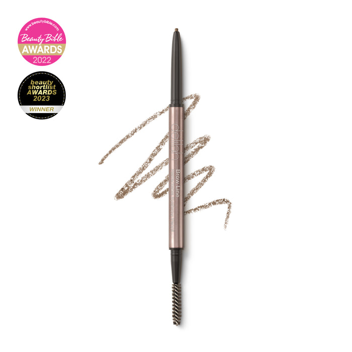 delilah Brow Line Retractable Eye Brow Pencil with Brush Ash