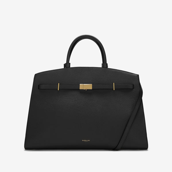 demellier The Hudson | Black Small Grain | DeMellier