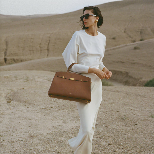 Demellier The Hudson | Tan Small Grain | DeMellier