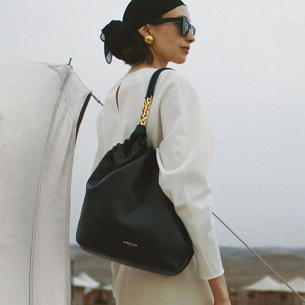 Demellier The Miami | Black Smooth | DeMellier