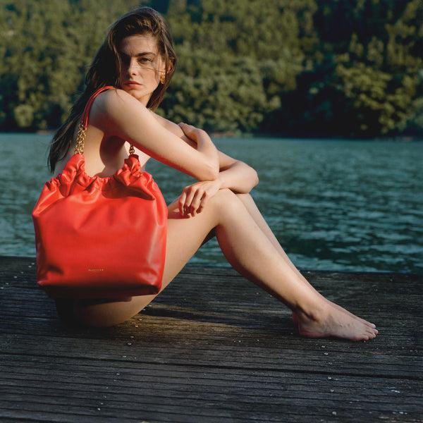 Demellier The Miami | Poppy Red Smooth | DeMellier