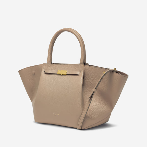 Demellier The Midi New York | Dark Sand Small Grain