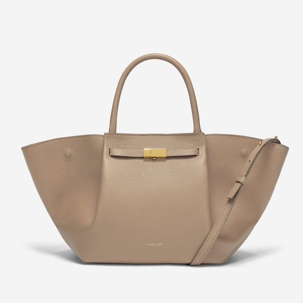 demellier The Midi New York | Dark Sand Small Grain