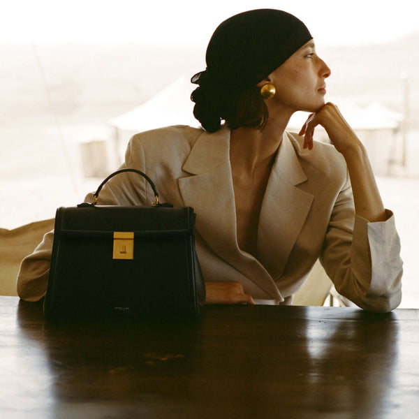 Demellier The Midi Paris | Black Smooth | DeMellier