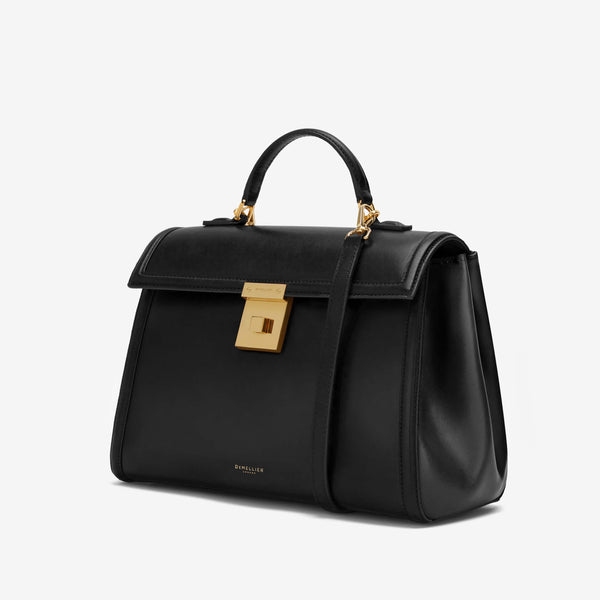 Demellier The Midi Paris | Black Smooth | DeMellier