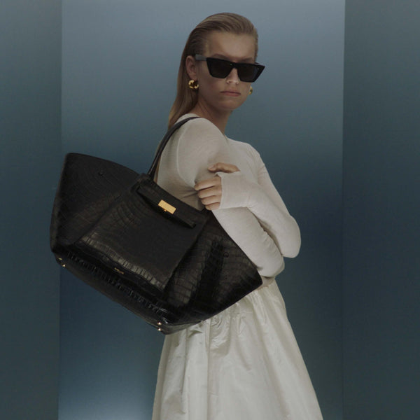 Demellier The New York | Black Croc Effect | DeMellier