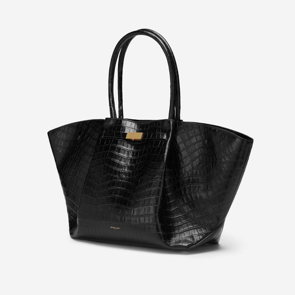 Demellier The New York | Black Croc Effect | DeMellier